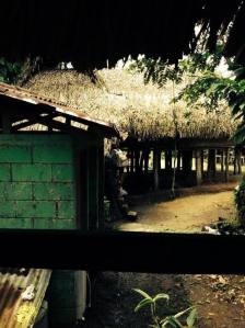 Going up into the house