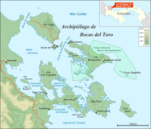 Map of Bocas Del Toro